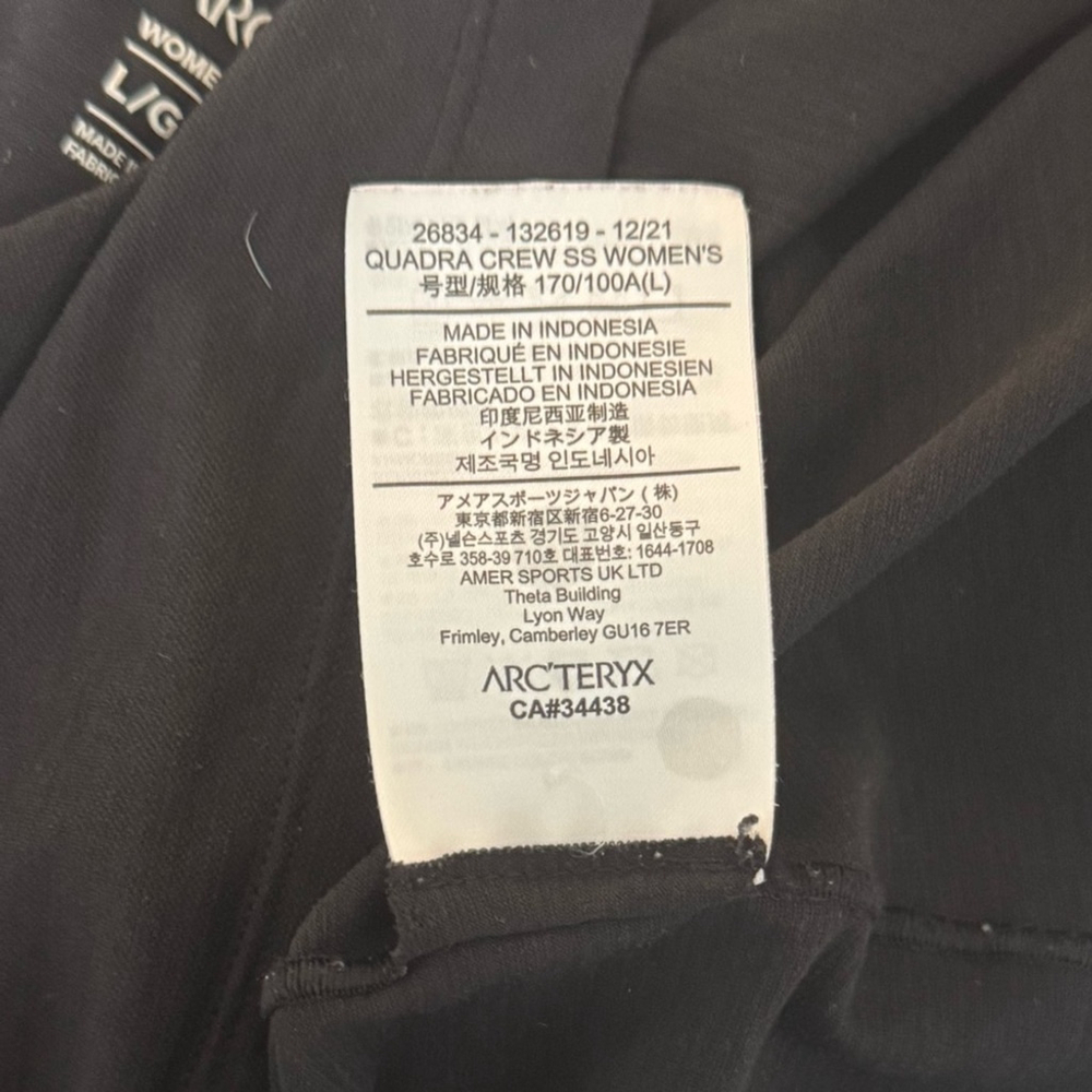 Arc’teryx Woman’s Quadra shirt large - Picture 4 of 4